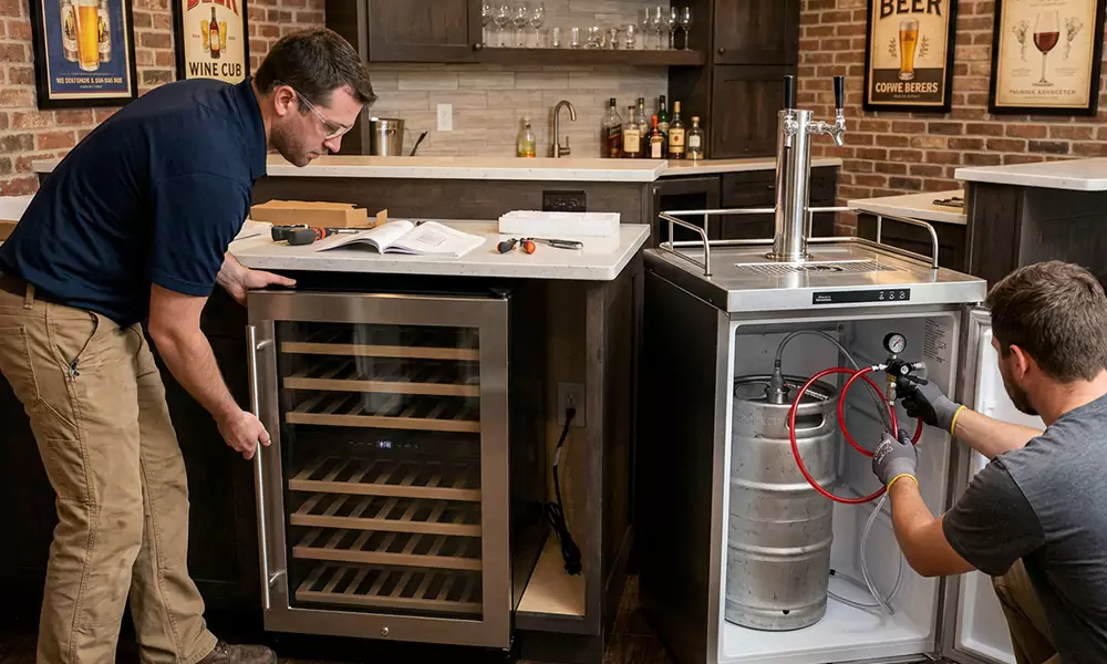 Wine Cooler and Kegerator Installation in Sayreville, NJ